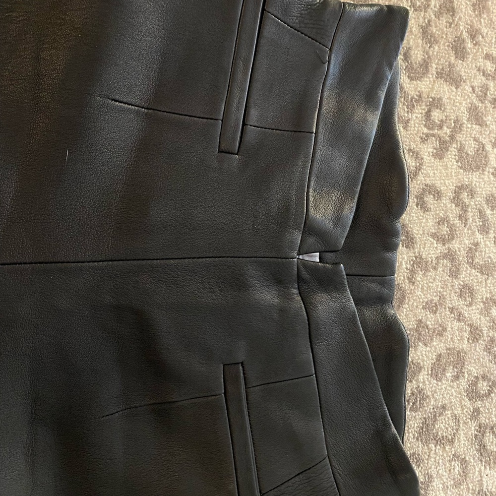 ALVIN VALLEY black leather pants